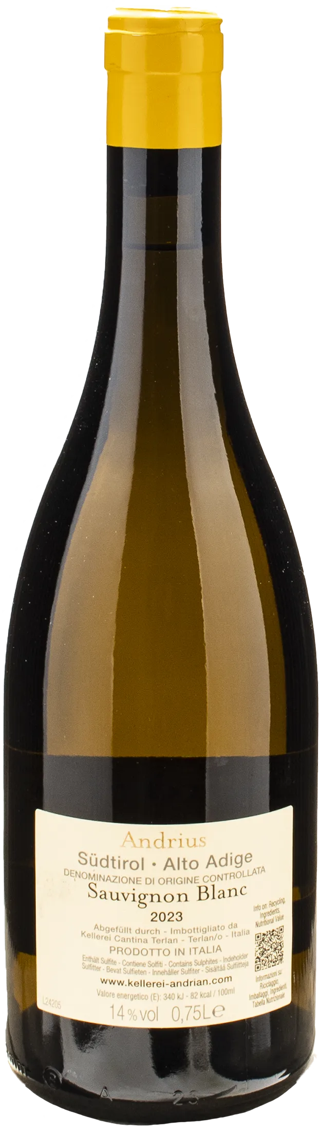 Cantina Andriano Sauvignon Blanc Andrius 2023
