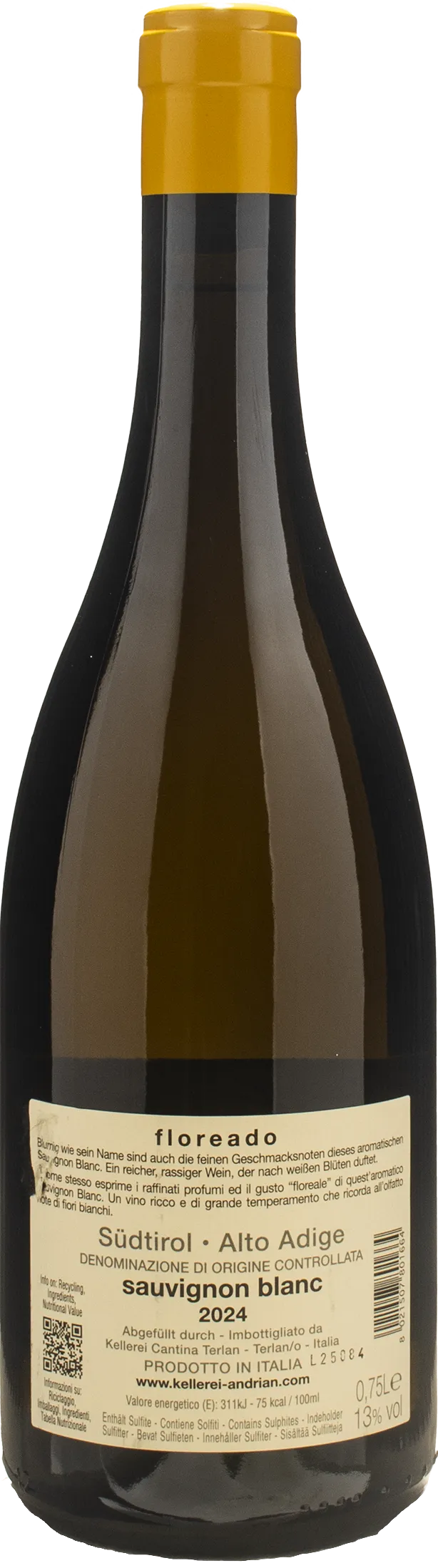 Cantina Andriano Sauvignon Blanc Floreado 2024