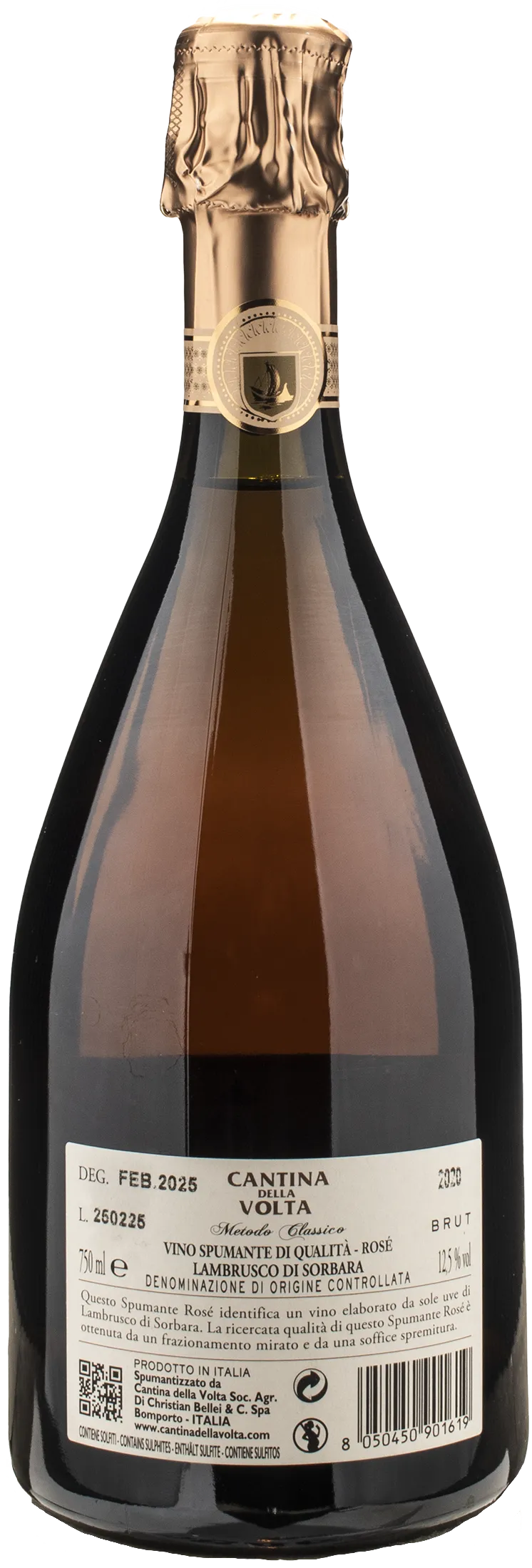 Cantina della Volta Lambrusco di Sorbara Metodo Classico Rosè Brut 2020