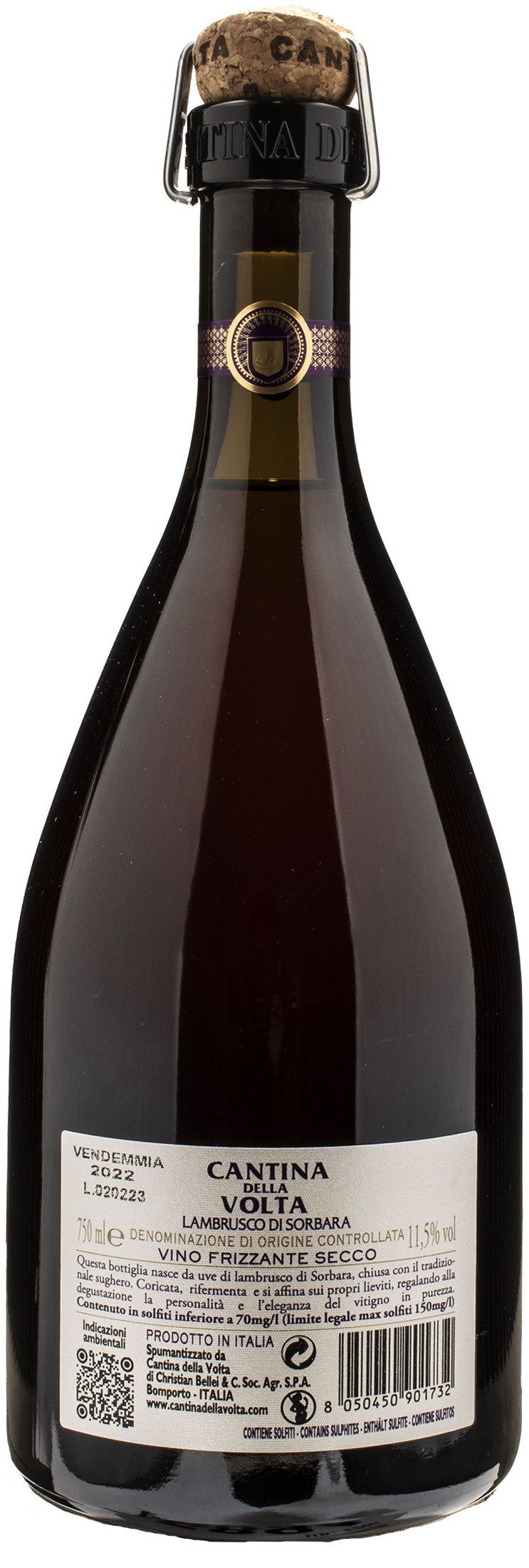 Cantina della Volta Lambrusco di Sorbara ''Rimosso'' 2022