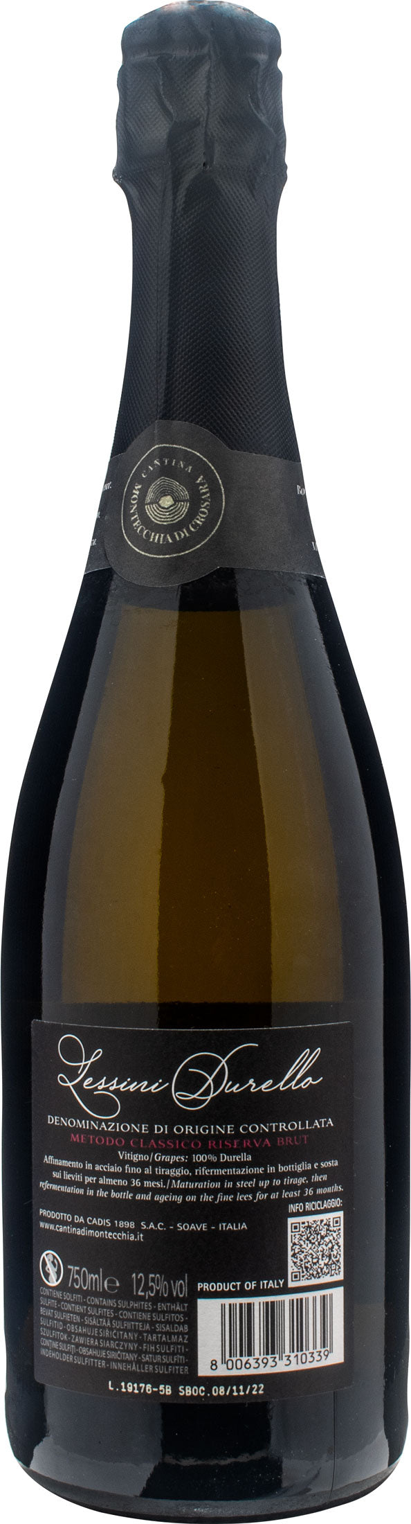 Cantina Montecchia di Crosara Lessini Durello Collineri Riserva Brut