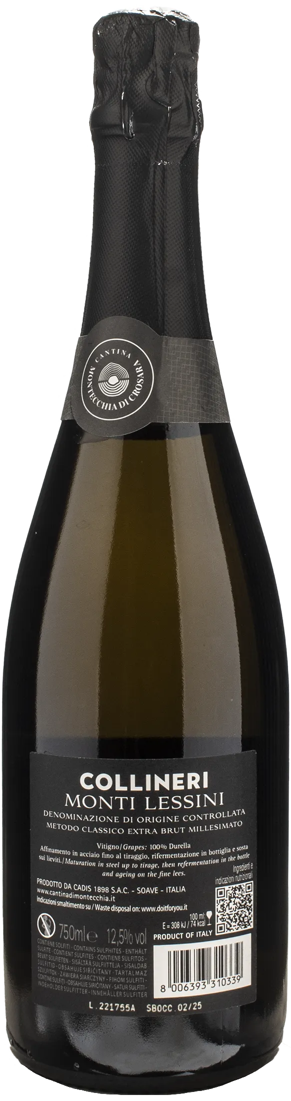 Cantina Montecchia di Crosara Monti Lessini Extra Brut Collineri 2021