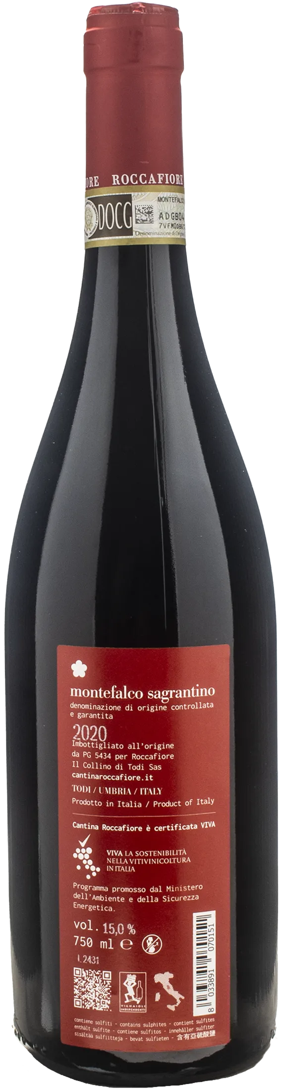 Cantina Roccafiore Montefalco Sagrantino 2020