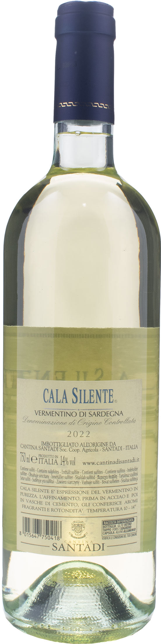 Santadi Vermentino di Sardegna Cala Silente 2022