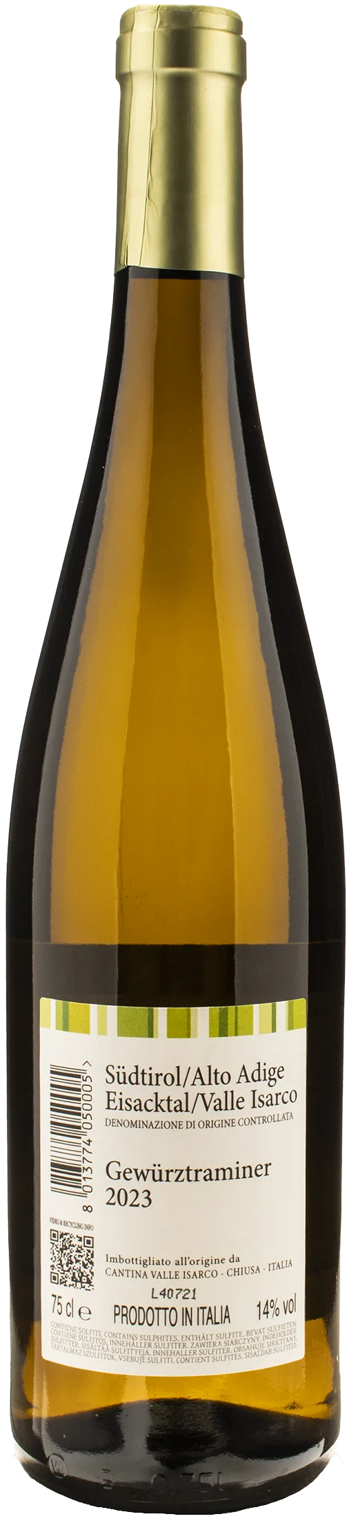 Cantina Valle Isarco Gewurztraminer 2023