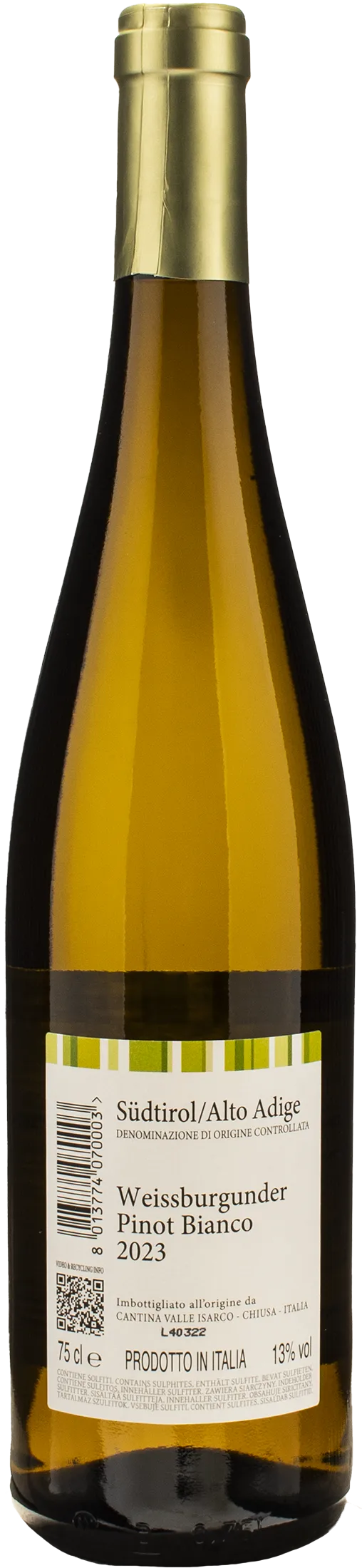 Cantina Valle Isarco Pinot Bianco 2023