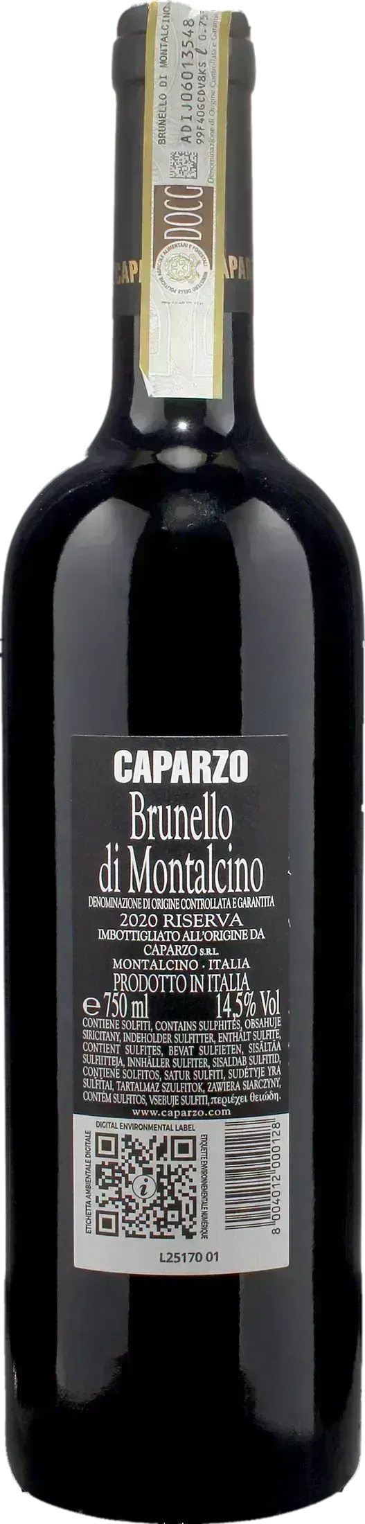 Caparzo Brunello di Montalcino Riserva 2020