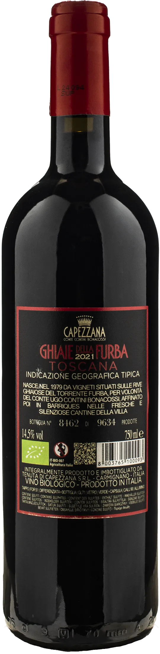 Capezzana Ghiaie della Furba 2021