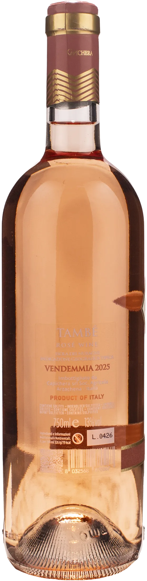Capichera Tambe Rosato 2025