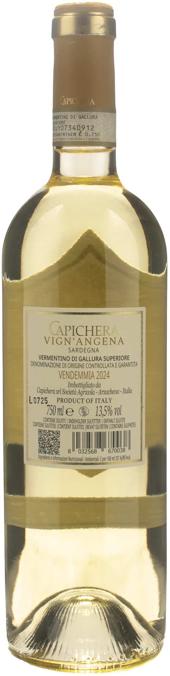 Capichera Vermentino di Gallura Superiore Vign'Angena 2024