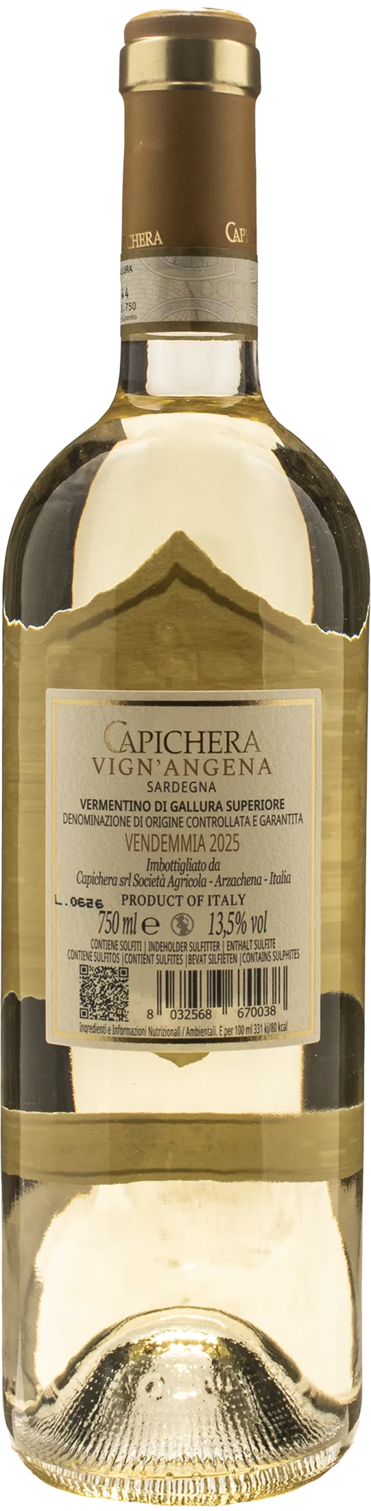 Capichera Vermentino di Gallura Superiore Vign'Angena 2025