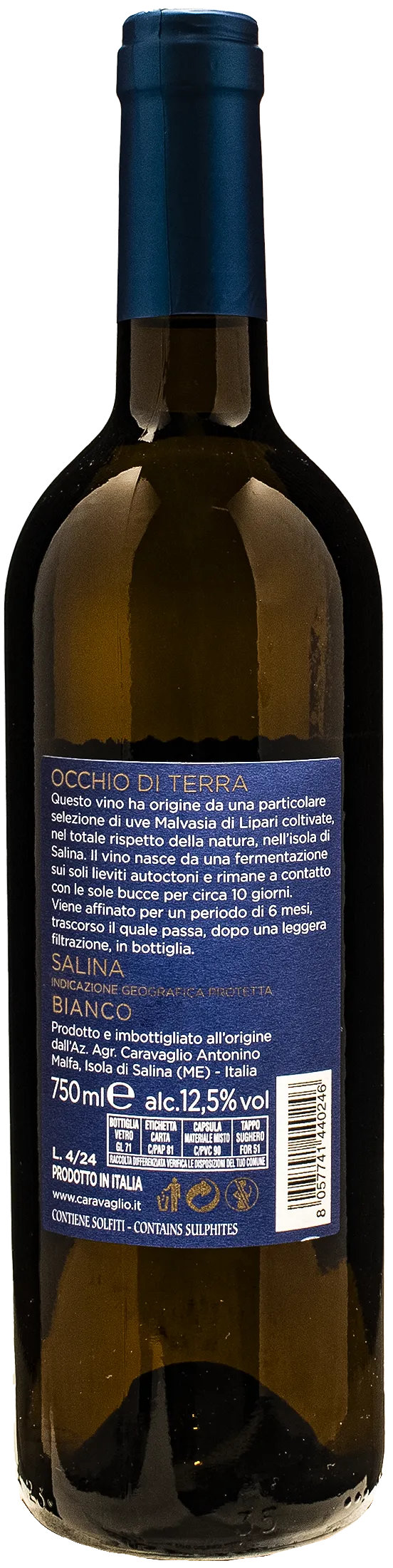 Caravaglio Occhio di Terra Malvasia Salina 2023