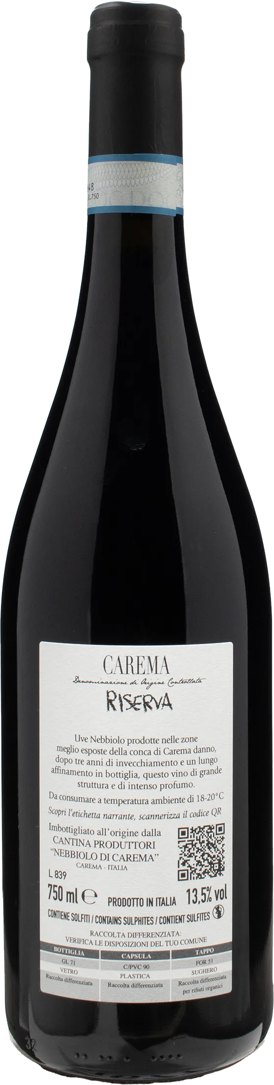 Carema Etichetta Bianca Riserva 2019