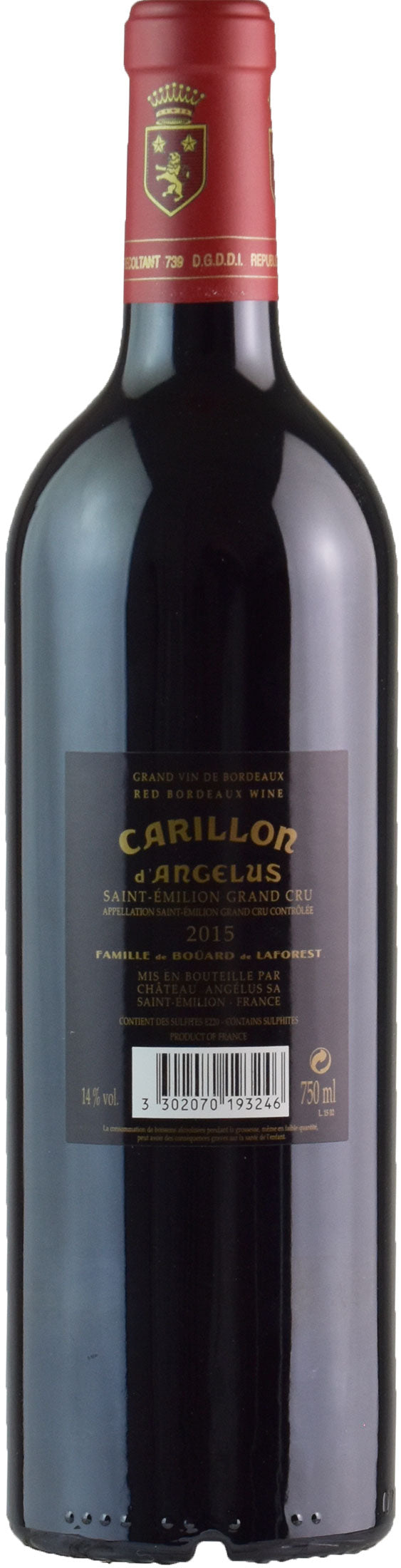 Chateau Angelus Carillon de Angelus Saint-Emilion Grand Cru 2015