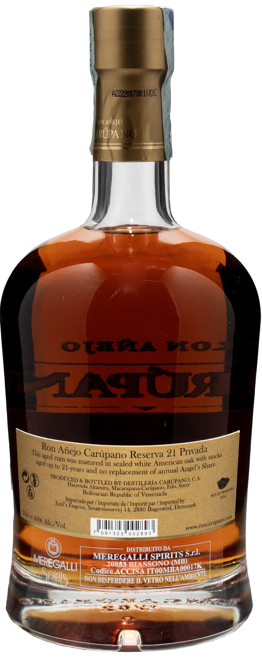 Carupano Ron Anejo Reserva 21 Privada