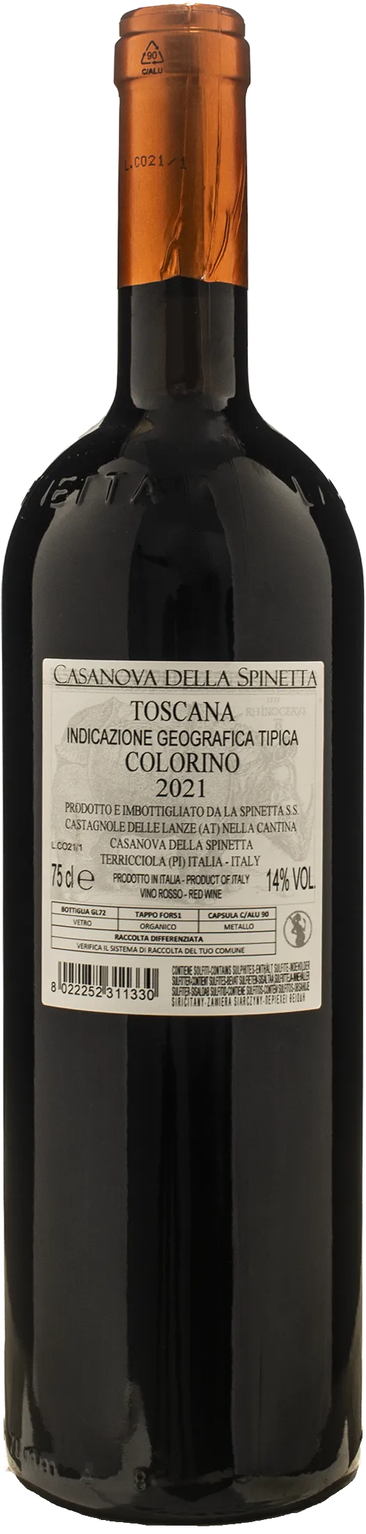 Casanova della Spinetta Toscana Rosso Colorino 2021