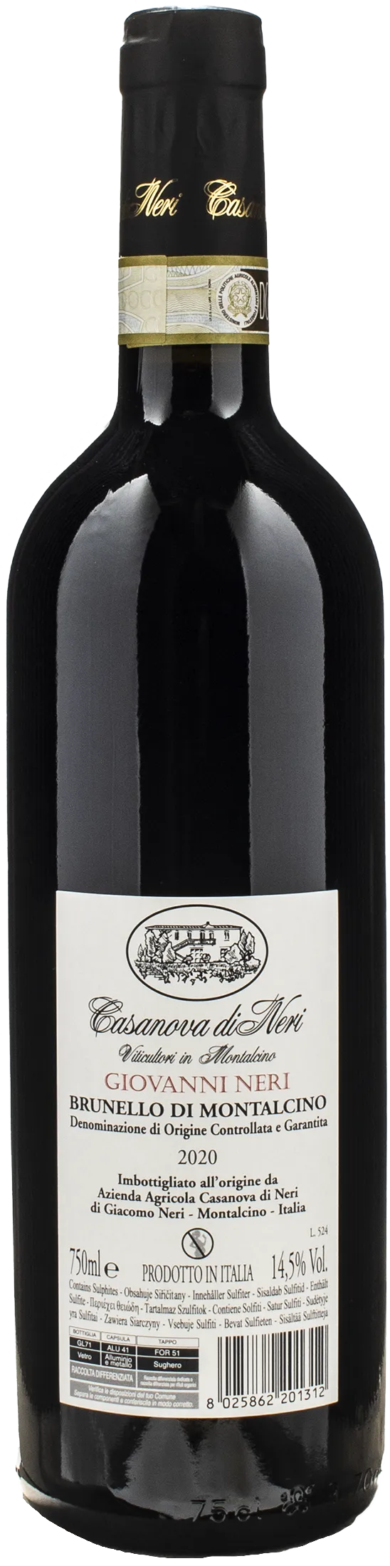 Casanova di Neri Brunello Montalcino Giovanni Neri 2020