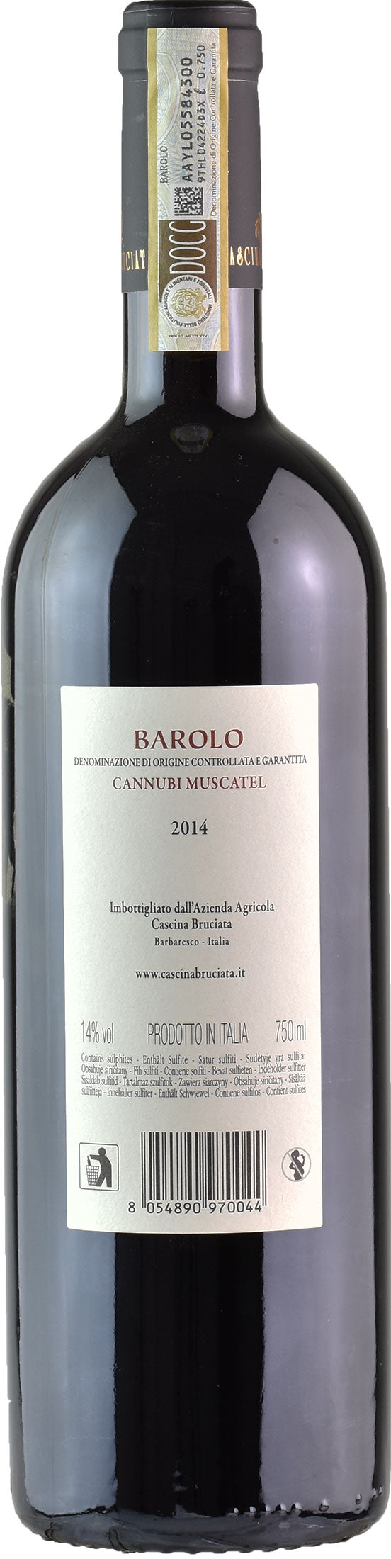Cascina Bruciata Barolo Cannubi Muscatel 2014