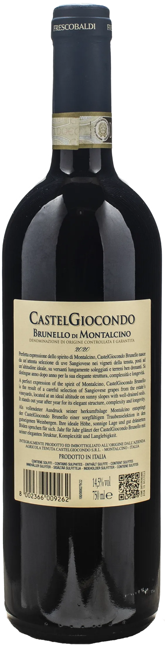 Castelgiocondo Brunello di Montalcino 2020
