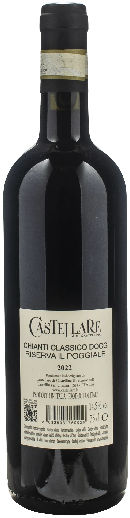 Castellare di Castellina Chianti Classico Il Poggiale Riserva 2022