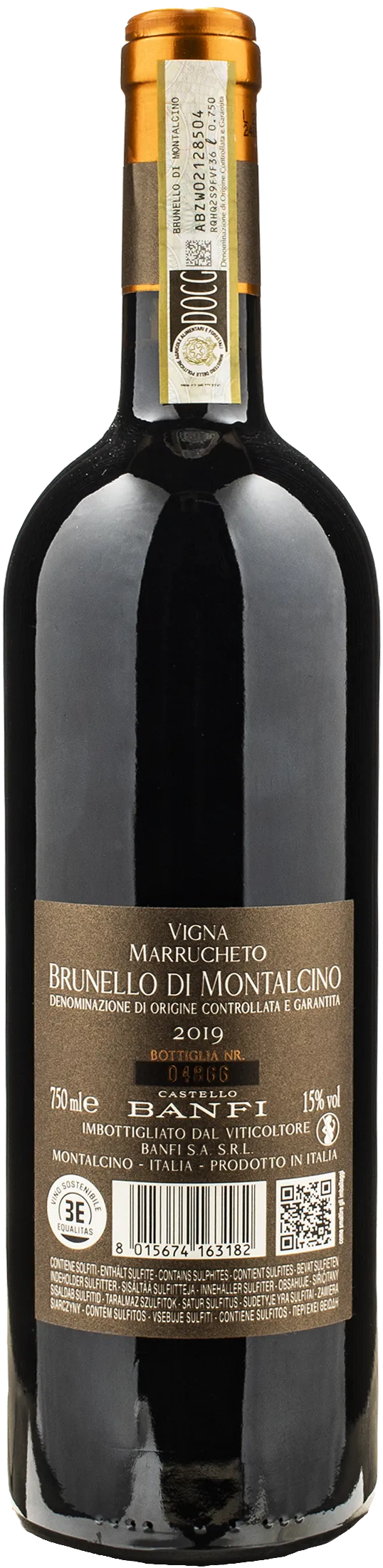 Castello Banfi Brunello di Montalcino Vigna Marrucheto 2019
