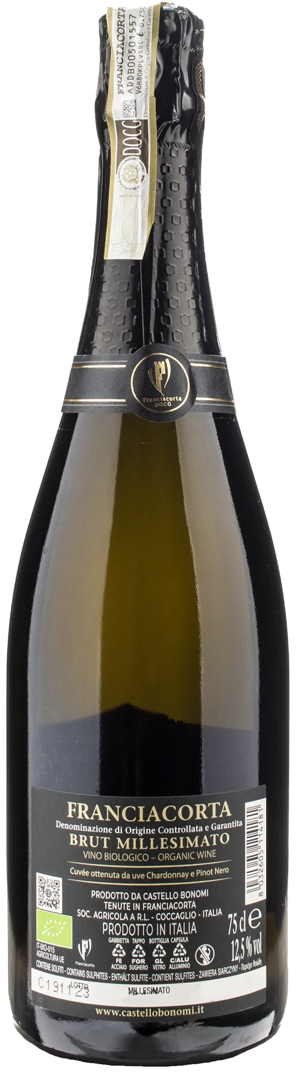 Castello Bonomi Franciacorta Brut CruPerdu 2019