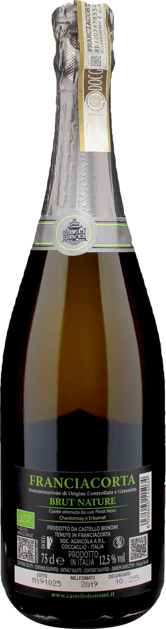 Castello Bonomi Franciacorta Cuvee 1564 Brut Nature 2019