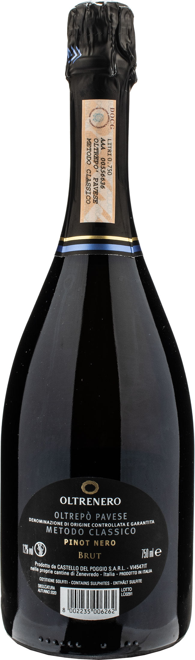 Castello del Poggio Oltrenero Oltrepo Pavese Pinot Nero Metodo Classico Brut