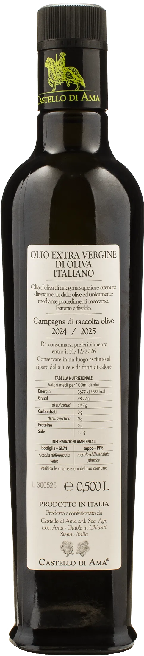 Castello di Ama Olio Extra Vergine di Oliva 0.5L 2024