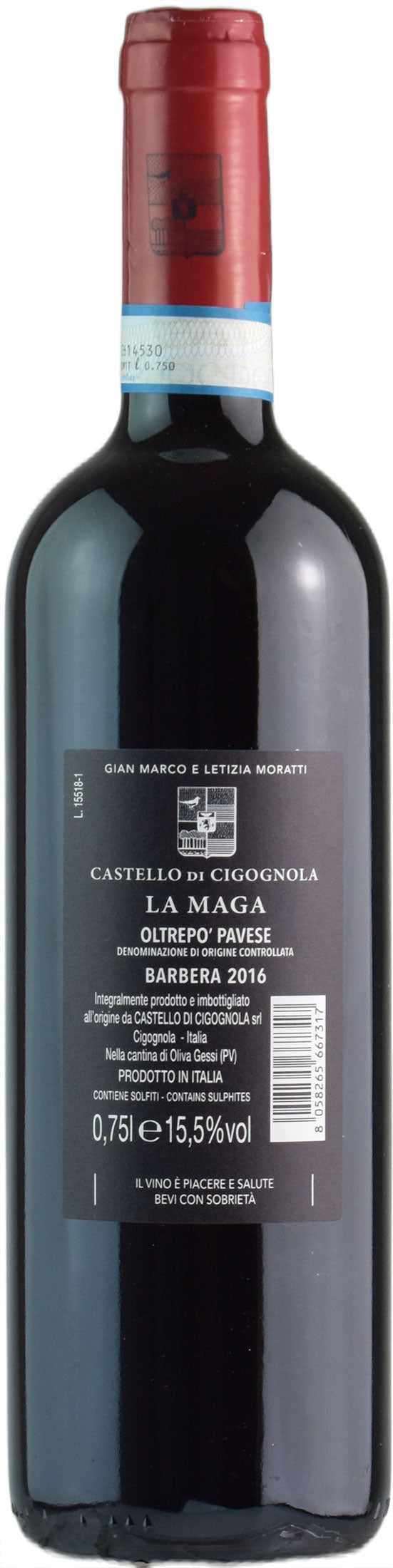 Castello di Cigognola O.P. Barbera La Maga 2016