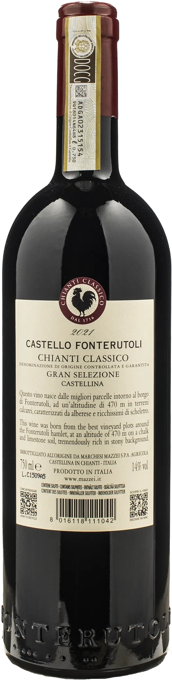 Castello di Fonterutoli Chianti Classico Gran Selezione Castellina 2021