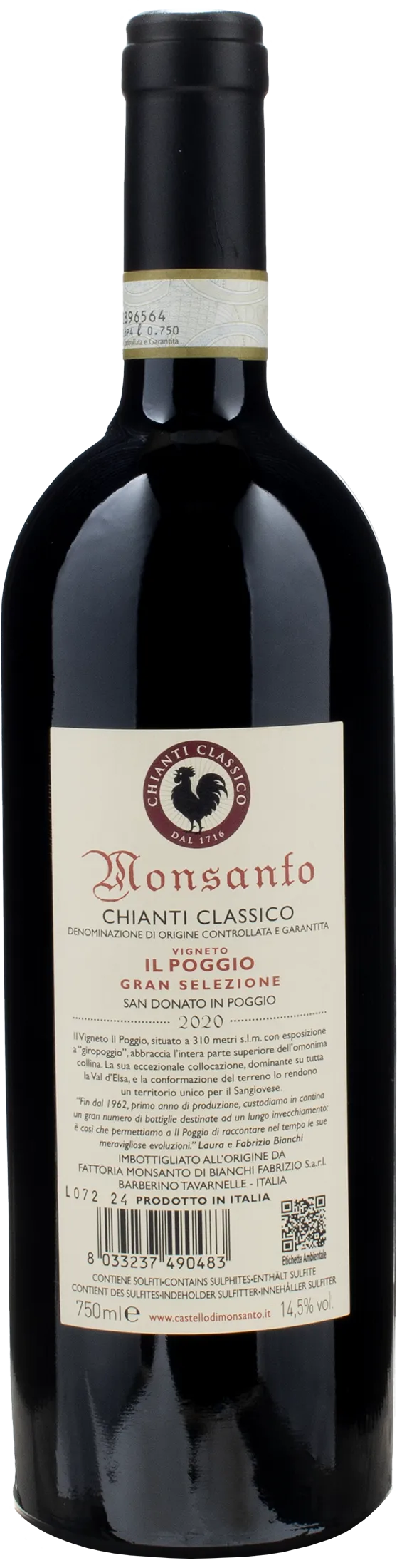 Castello di Monsanto Chianti Classico Gran Selezione Il Poggio 2020