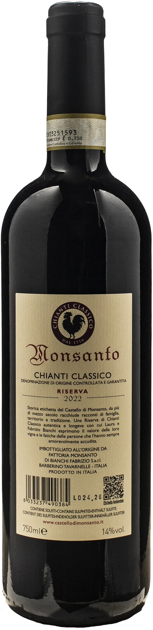 Castello di Monsanto Chianti Classico Riserva 2022