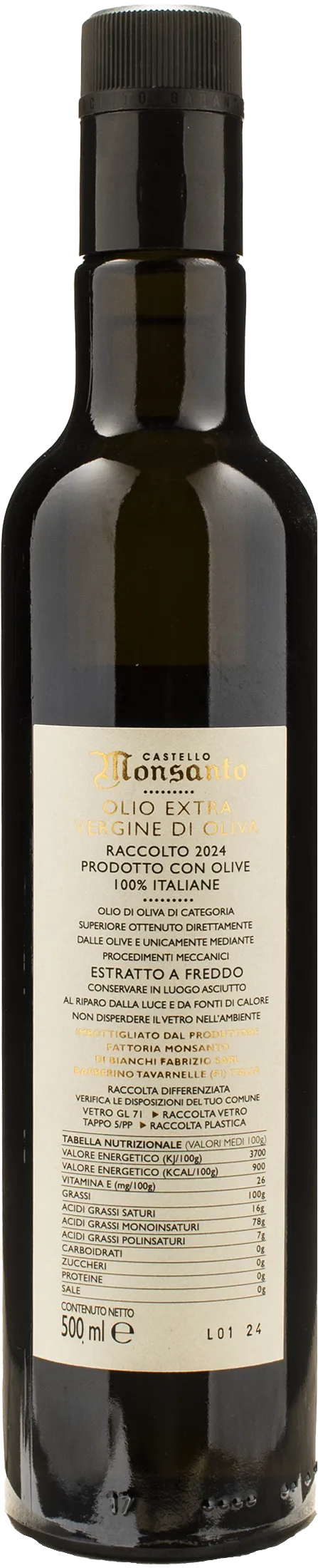 Castello di Monsanto Olio Extra Vergine d'Oliva 0.5L 2024