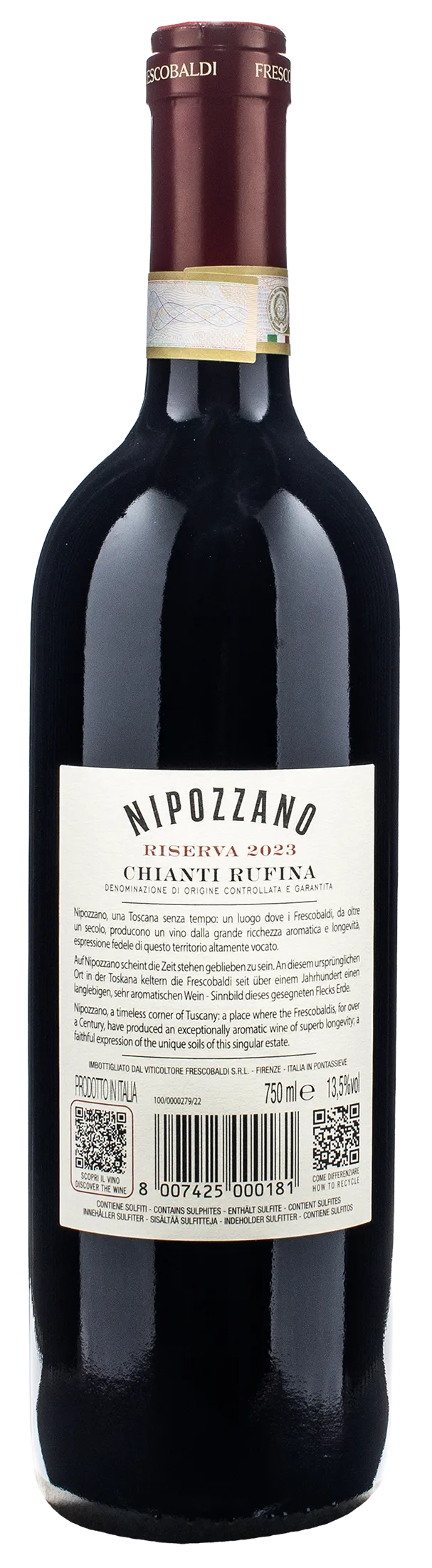 Castello di Nipozzano Chianti Rufina Riserva 2023