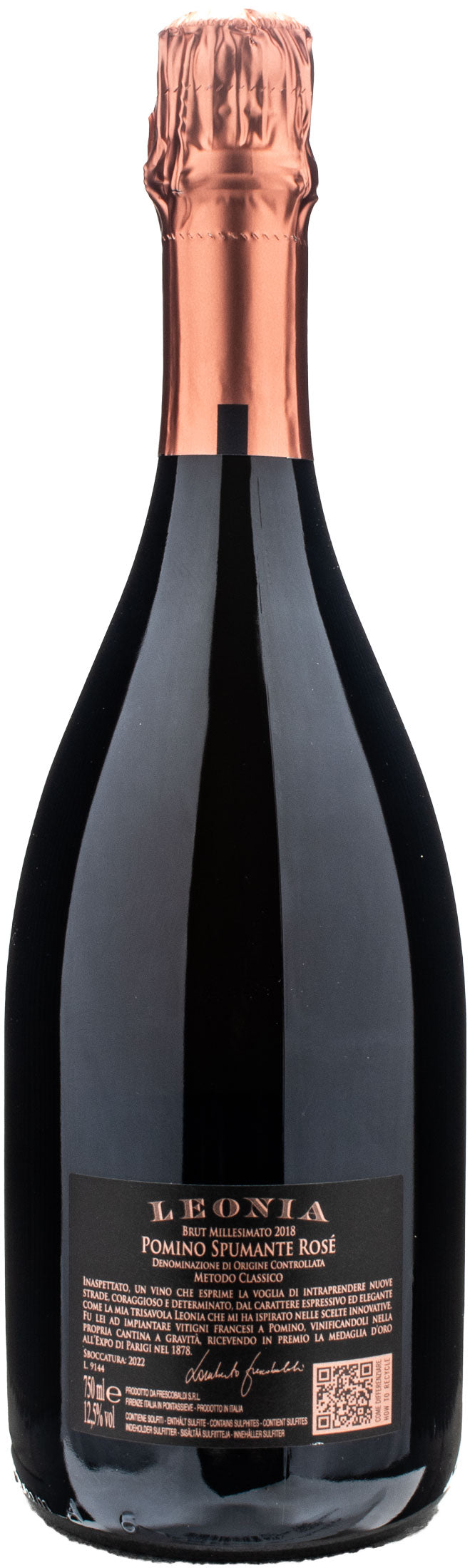 Castello di Pomino Leonia Metodo Classico Brut Rosé Millesimato 2018