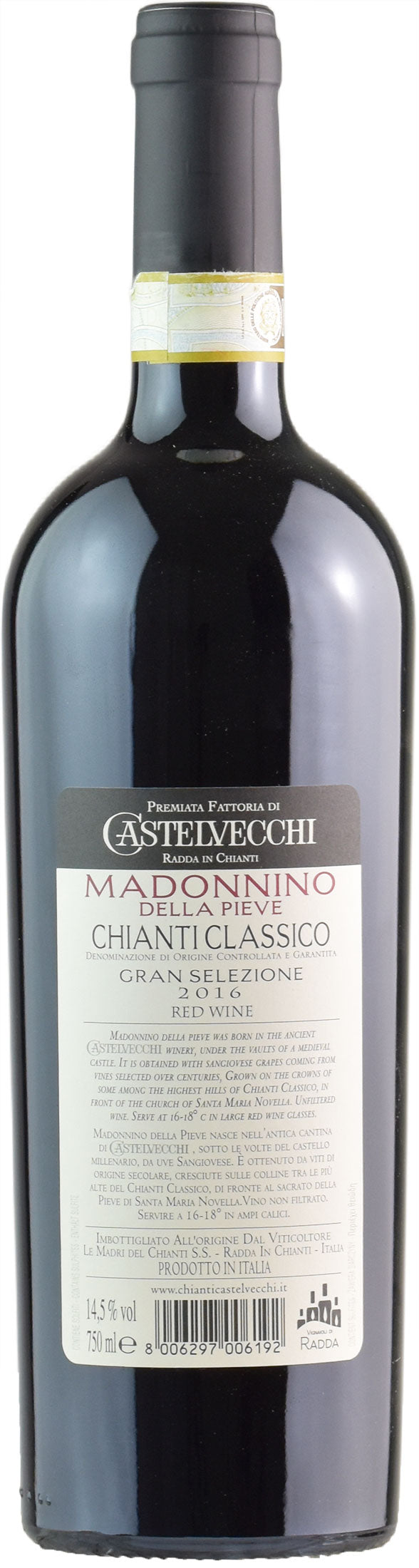 Castelvecchi Chianti Classico Gran Selezione Madonnino della Pieve 2016