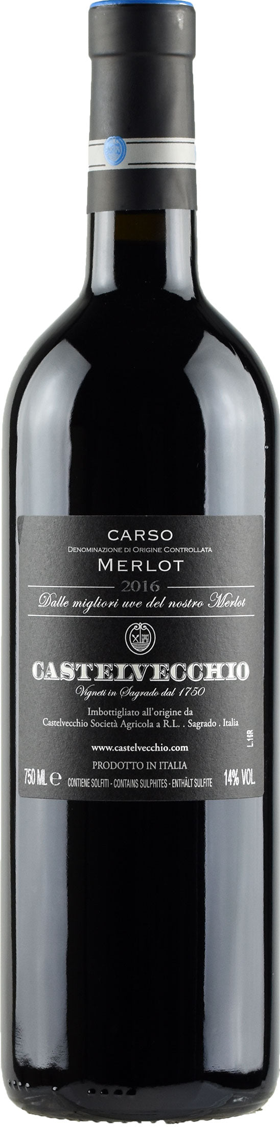 Castelvecchio Carso Merlot Dileo 2016