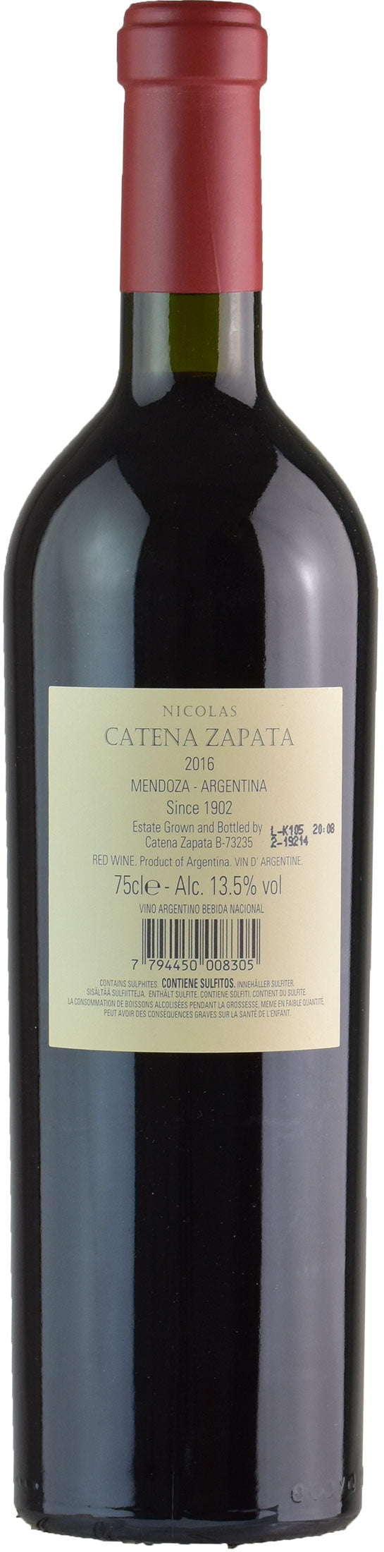 Catena Zapata Nicolas Catena Zapata 2016