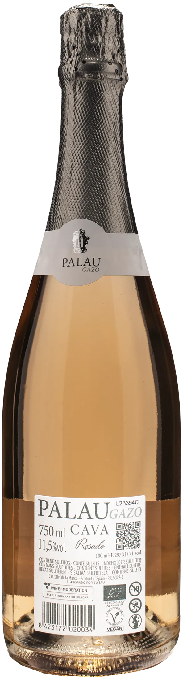 Cava Palau Gazo Traditional Method Rosado Brut