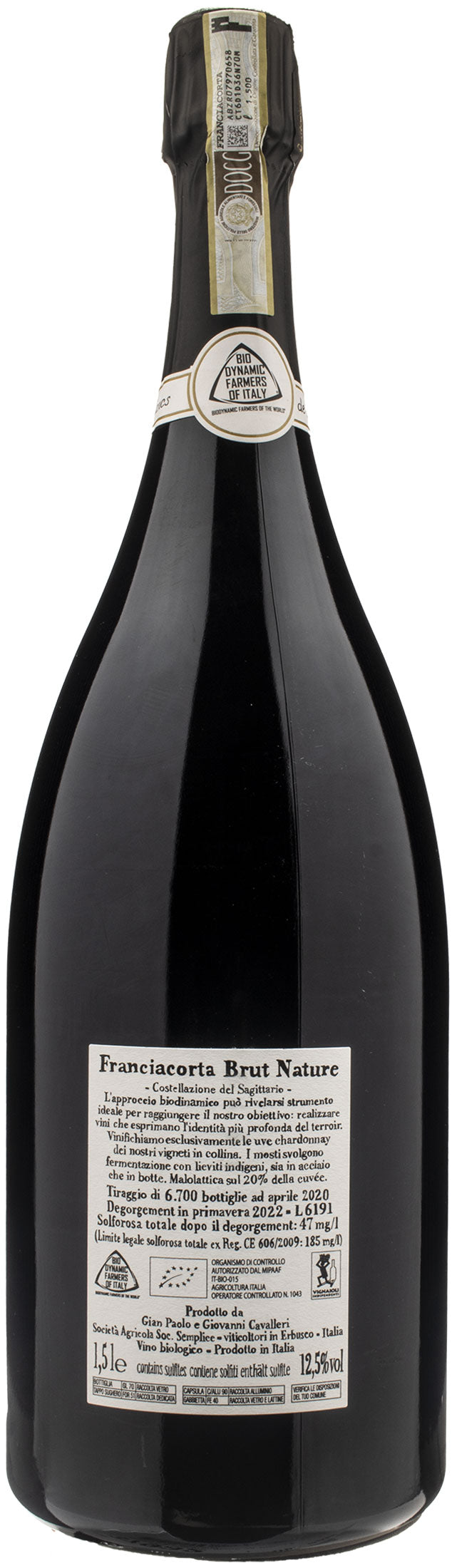 Cavalleri Franciacorta Blanc de Blancs Brut Nature Magnum