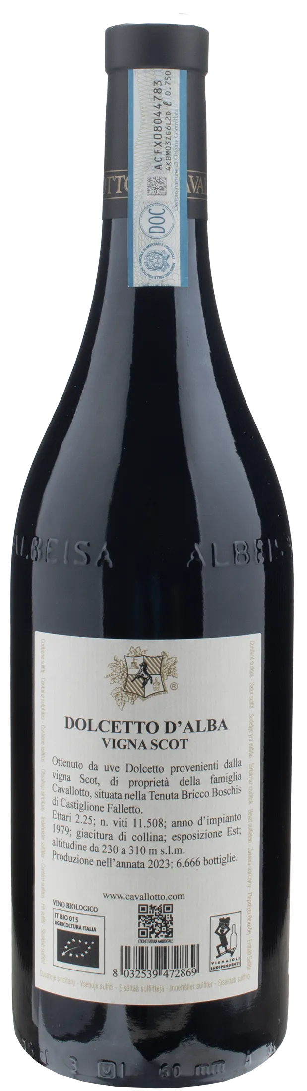 Cavallotto Dolcetto d'Alba Vigna Scot 2023