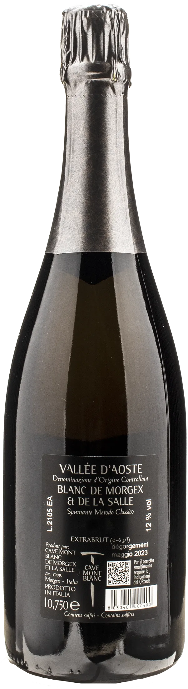 Cave Mont Blanc De Morgex Metodo Classico Extra Brut 2020