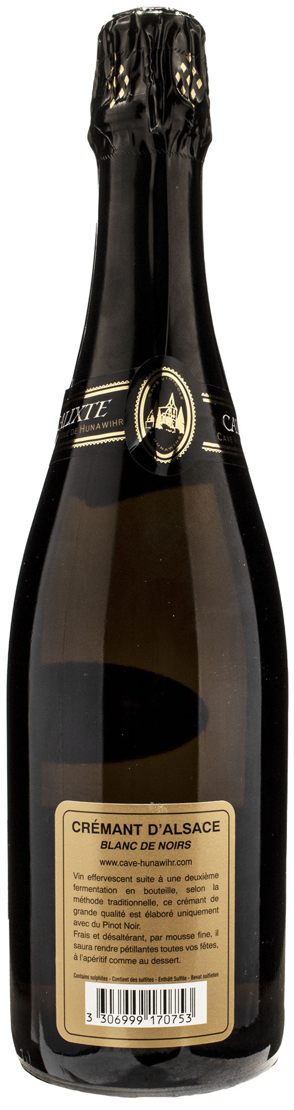 Cave Vinicole de Hunawihr Calixte Cremant d’Alsace Blanc de Noirs Brut