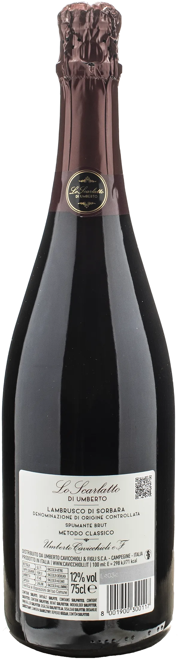 Cavicchioli Lambrusco di Sorbara Lo Scarlatto di Umberto