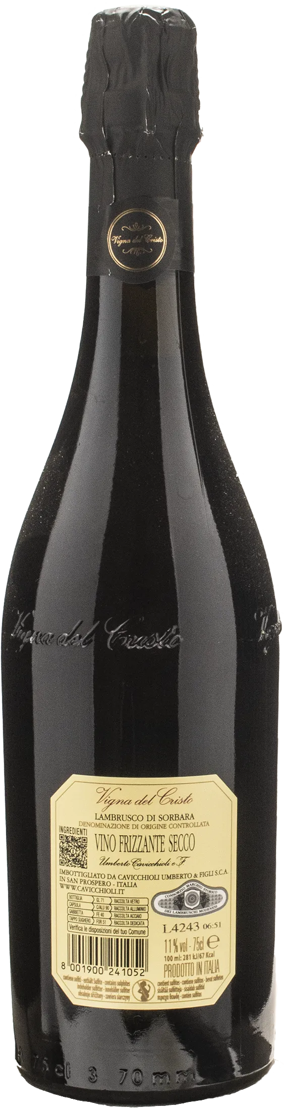 Cavicchioli Lambrusco di Sorbara Vigna del Cristo Secco 2023
