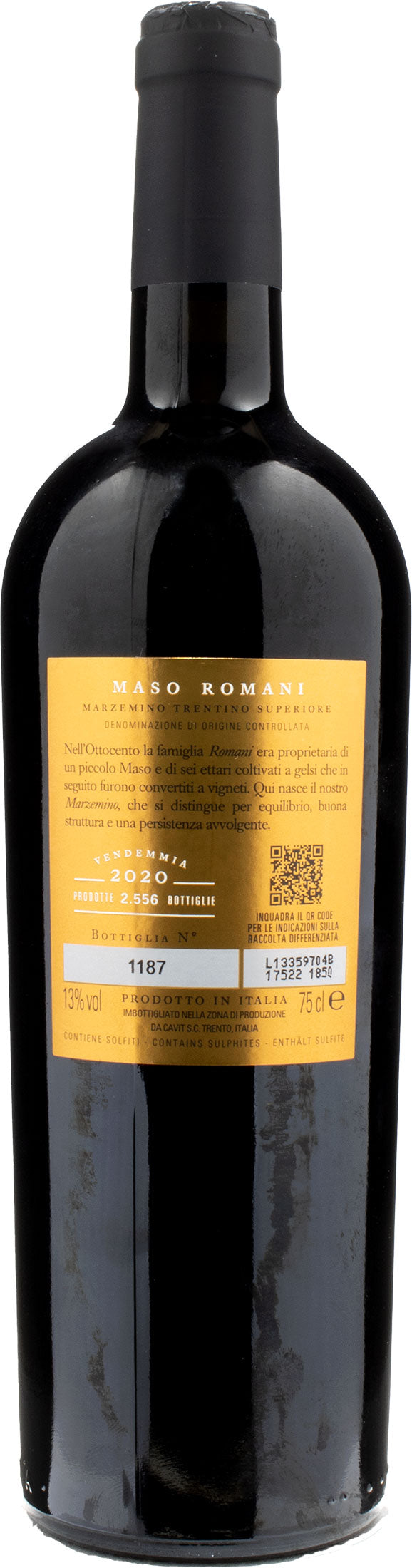 Cavit Maso Romani Marzemino Trentino Superiore 2020