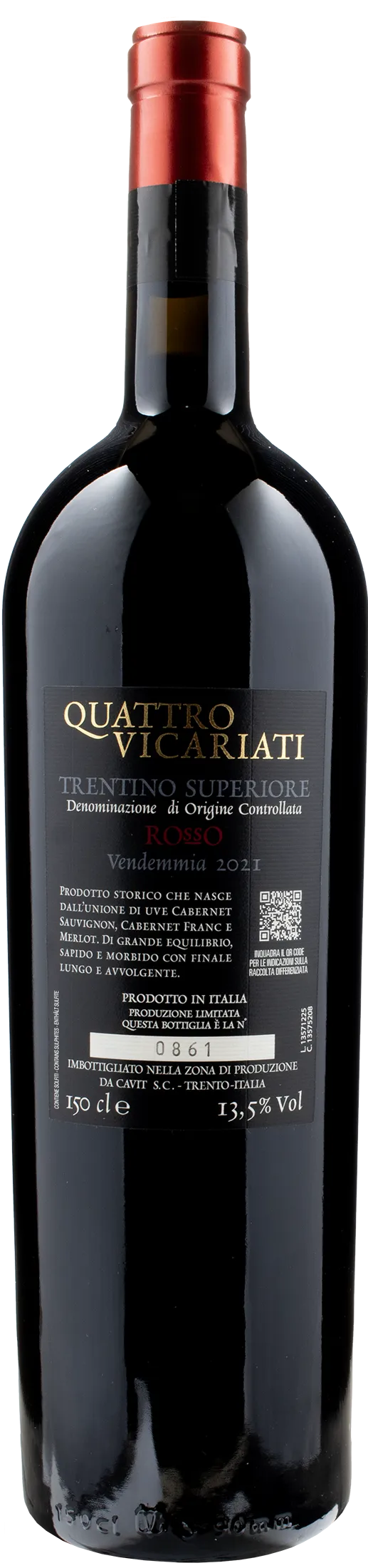 Cavit Quattro Vicariati Rosso Superiore Magnum 2021