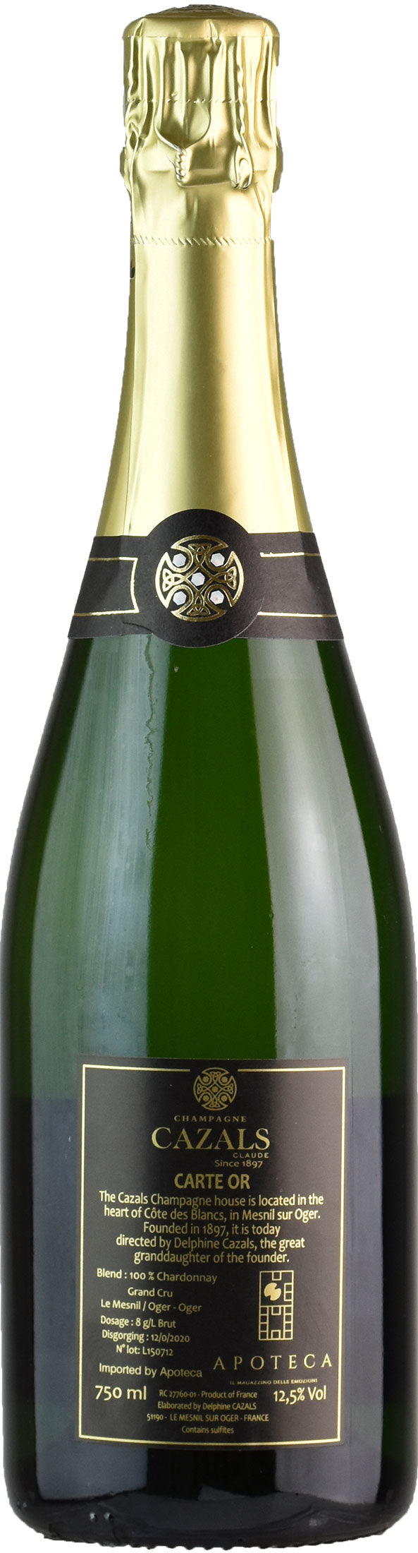 Claude Cazals Champagne Carte Or Grand Cru Brut