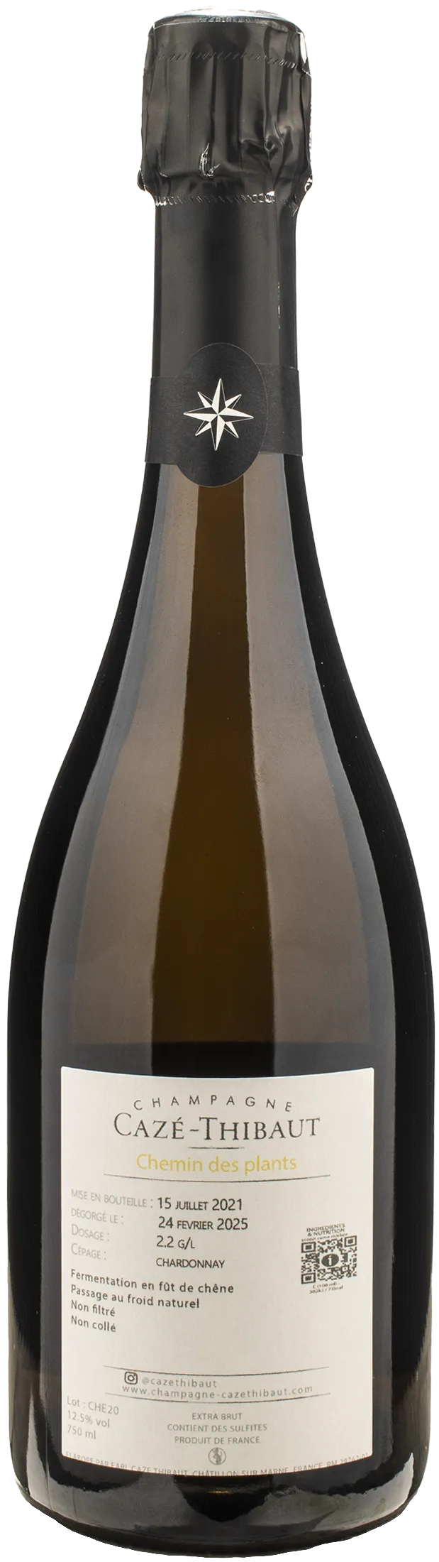 Caze Thibaut Champagne Extra Brut Chemin des Plants 2020